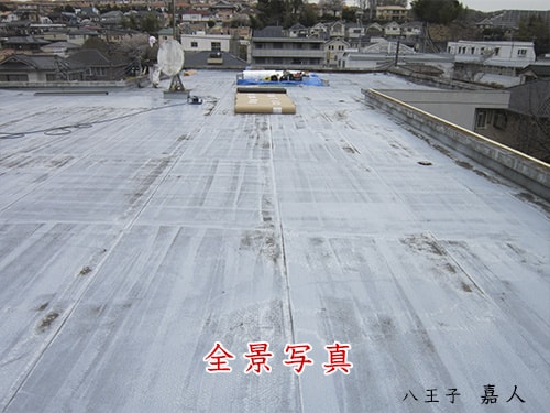 八王子の防水屋　嘉人　見積依頼サンプル写真　屋上全景